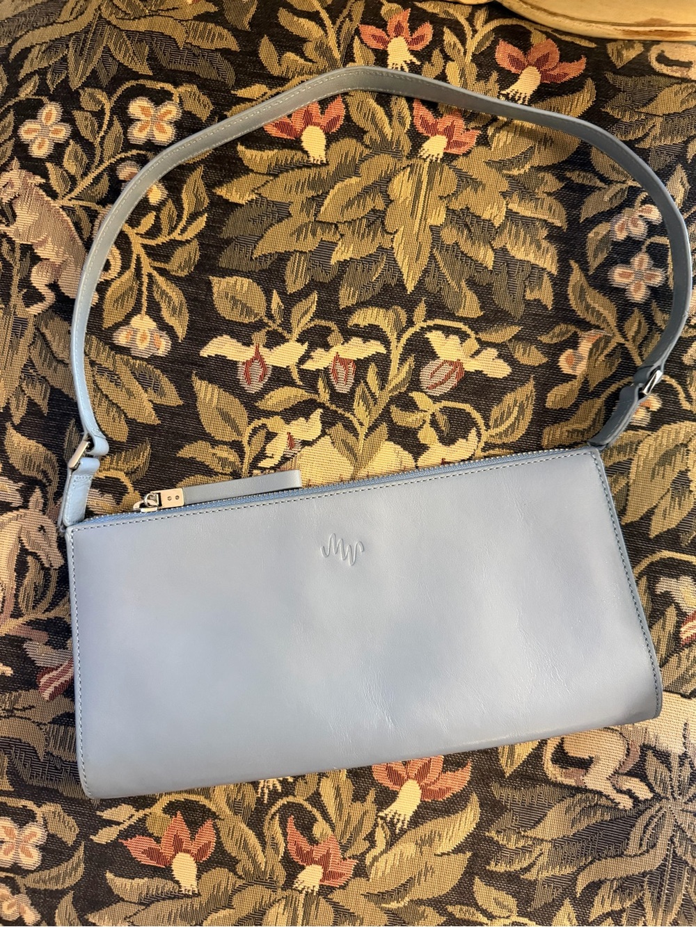 Baby Blue Monsac Small Shoulder Bag